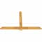 Ekena Millwork Eugene Rough Sawn Timber Gable Bracket, Western Red Cedar, 60"W x 38"H x 2"D x 4"F, 15/12 Pitch GBW060X38X0204EUG00RWR - alternate 3